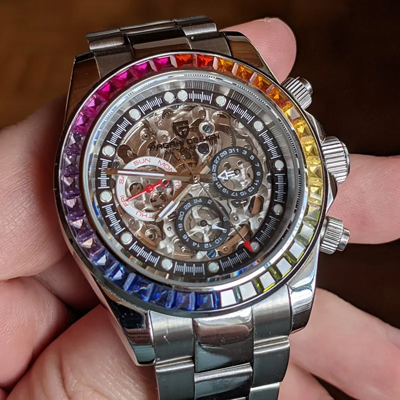 Pagani Design Rainbow Auto Men's Watch- PD-1653